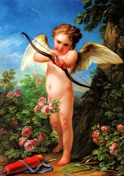 Cupido disparando un arco